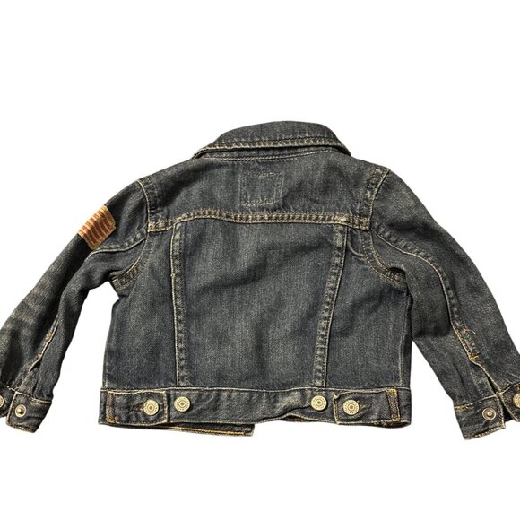 Polo Ralph Lauren Baby Denim Trucker Jacket 18M Blue Distressed Look - Picture 3 of 3